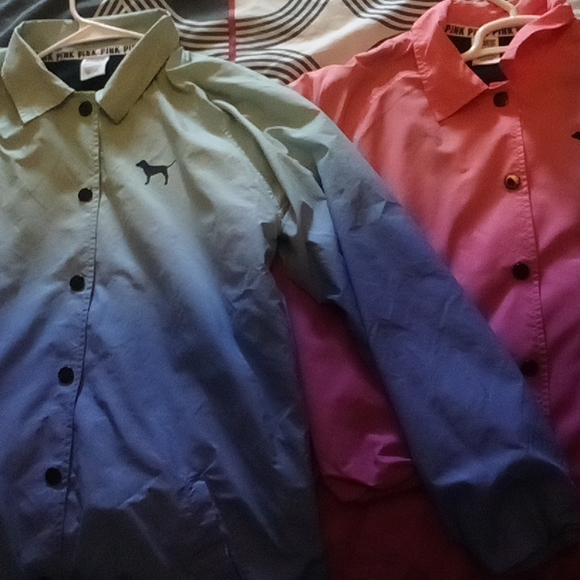 PINK Victoria's Secret Jackets & Blazers - Victoria's Secret Pink ombre jackets
